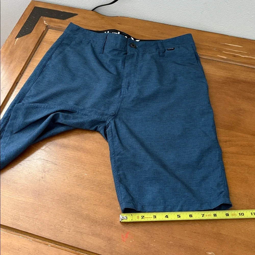 Hurley Men's Deep Blue Flat Front Shorts Suze 29